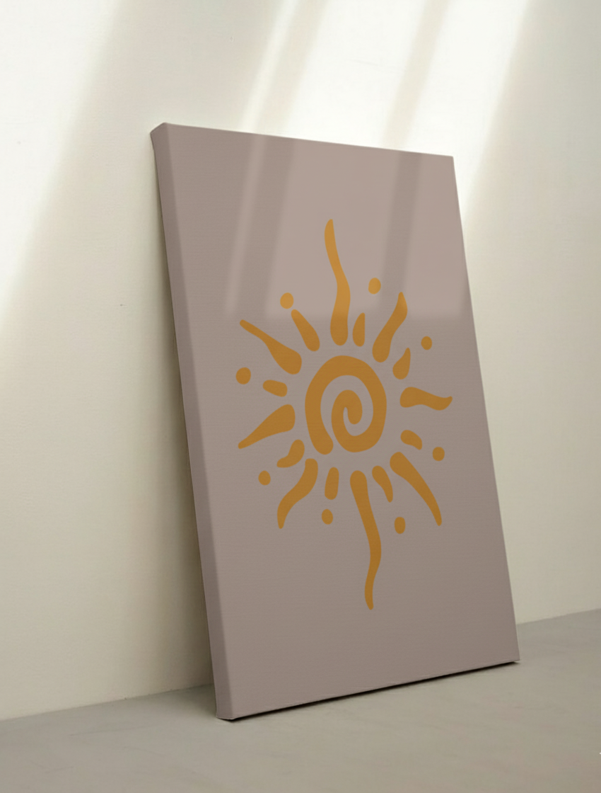 Sunny Swirl Canvas